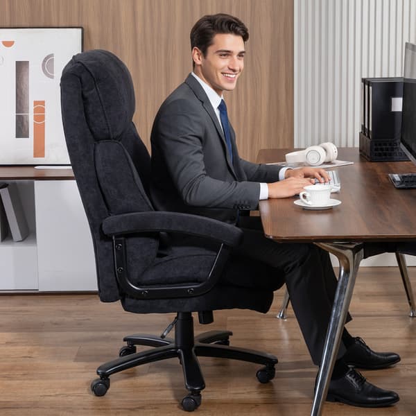 Executive kontorstol 68,5x79x117-125 cm sort