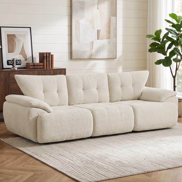 3-sits soffa 260x92x80 cm krämvit