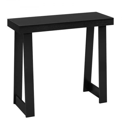 Konsolbord, 91,5x30,5x81 cm, Sort, Træ