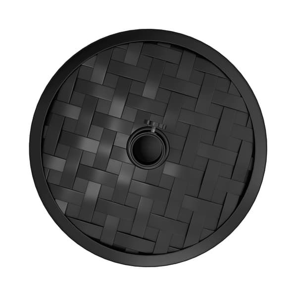 Parasolfod Rund Parasolholder 45x36 cm Sort Beton