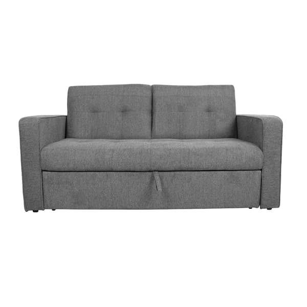 Soffa Säng 162x89x85 cm Grå Tyg