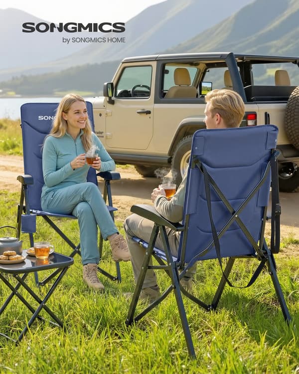 Campingstol 70x60x110 cm Blå