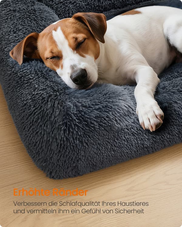 Hundeseng 71x55x18 cm Hvit, myk polstring