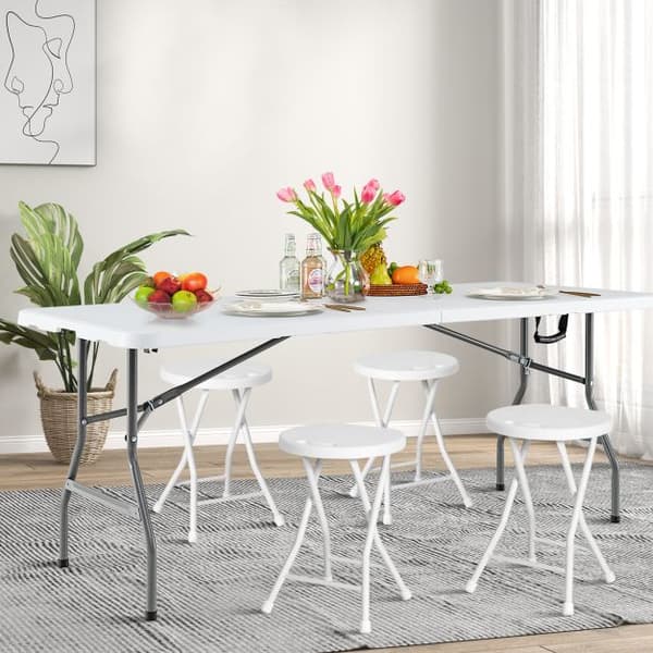 Matbord, 180x75x73 cm, Vit, Fällbar Plast , Star