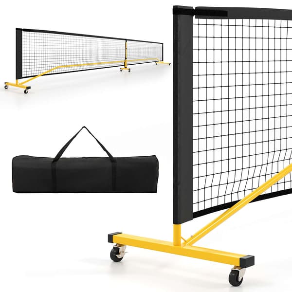 Pickleballnet-system, 674x60,5x92 cm, Sort Gul , Star