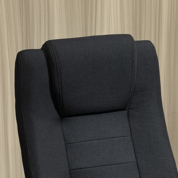 Kontorstol 62x76x110-119 cm Sort Polyester