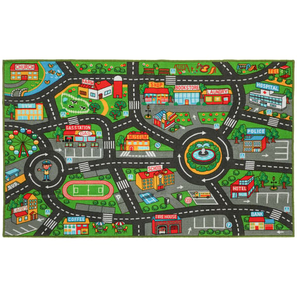 Legetæppe 160x100x0,5 cm Grå Polyester