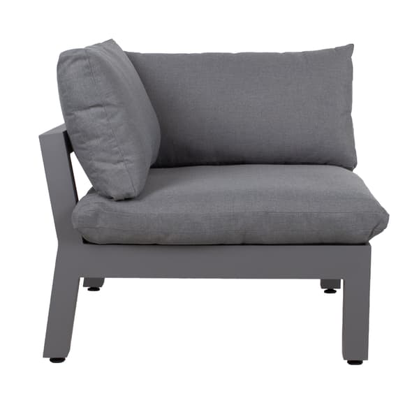 Soffa Fluffy Hörnsektion 93x93x66 cm Grå