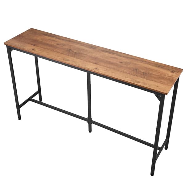 Bartable, 160x39,8x91,5 cm, Ljusbrun, Rektangulär, Spånskiva