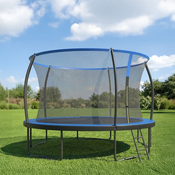 Trampolin 427x270 cm Sort Udendørs