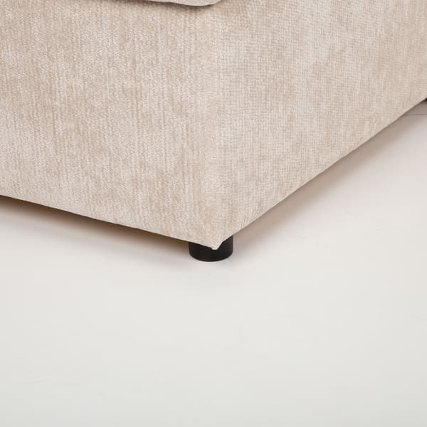 Hörnbäddsoffa INGA 217x160x88 cm Beige Tyg