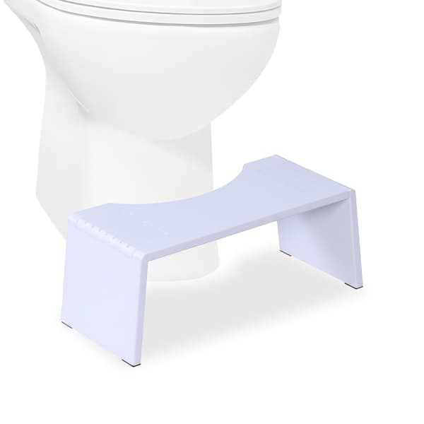 Toiletskammel, Sammenklappelig, Hvid, Bambus, Kodustaar