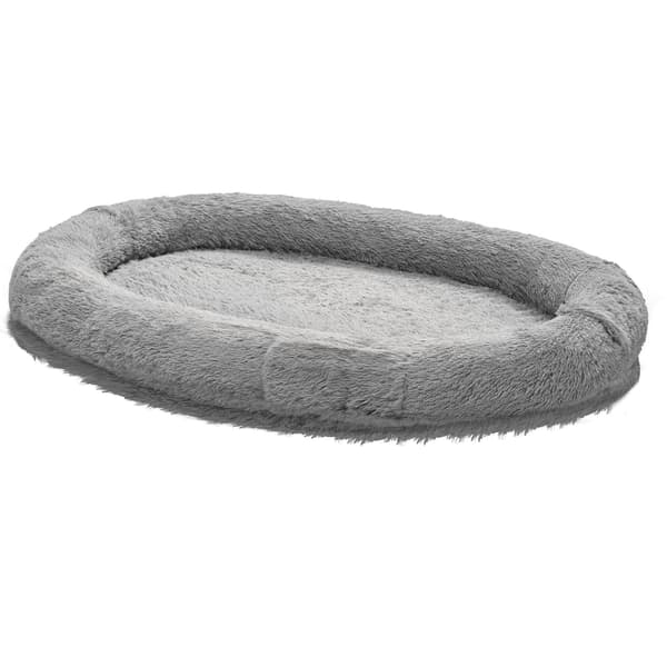 Hundbädd för människa, 174x118x24 cm, mörkgrå, memory foam