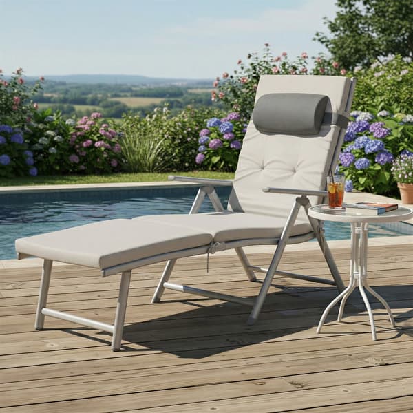 Aurinkotuoli 58x183x97 cm Beige
