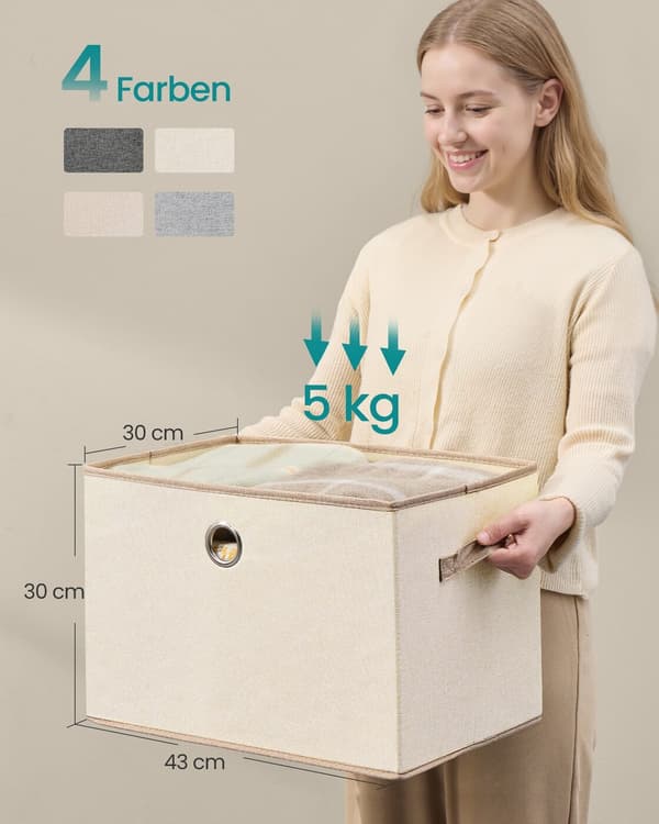 Förvaringsboxar, med Lock, 3 Set, Förvaringsboxar