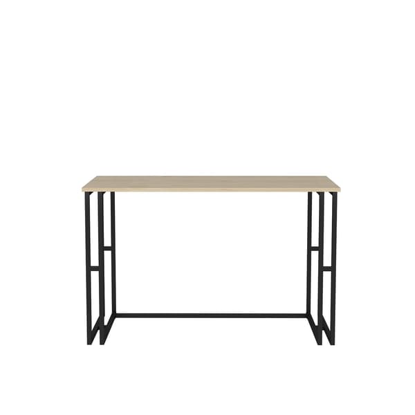 Skrivebord Kane, 120x60 cm, sort og eg