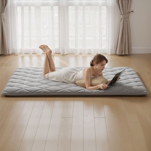 Tatami måtte, 203,2x137,2x8,9 cm, grå, foldbar