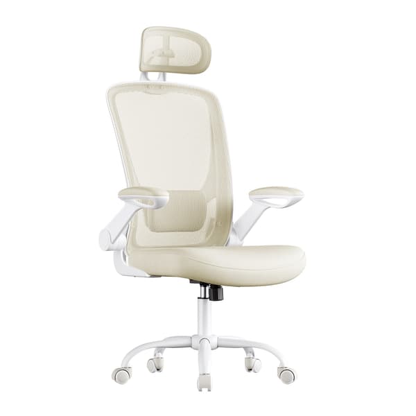 Kontorstol, 64x64x115 cm, Beige, Ergonomisk