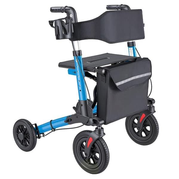 Rollator, 71.5x72x84-96.5 cm, aluminium, justerbar