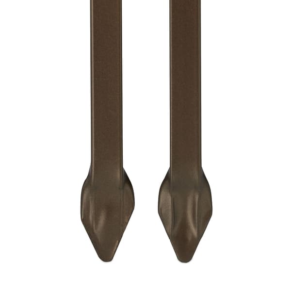 Trädgårdsstaketpaneler, 63,5x2,5x98 cm, Brons, Stål, Kodustaar