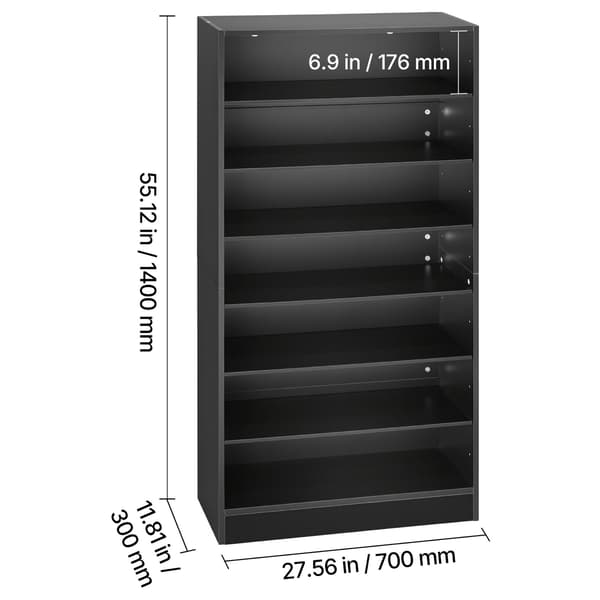 Medieskab 70x30x140 cm Opbevaring