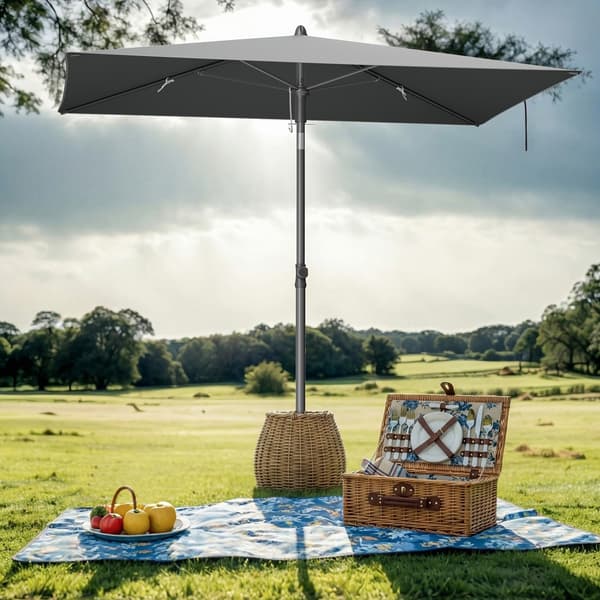 Parasol 190x120x230 cm Grå