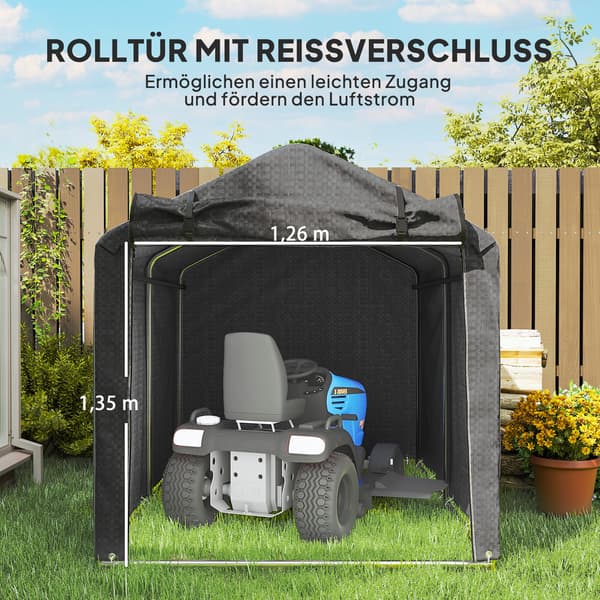 Garagetelt, 220x157x165 cm, Sort, Vandtæt Opbevaring