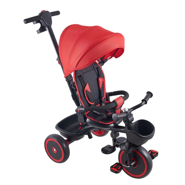 Løbecykel til småbørn 97x54x80-98 cm Rød Sort Justerbart Sæde