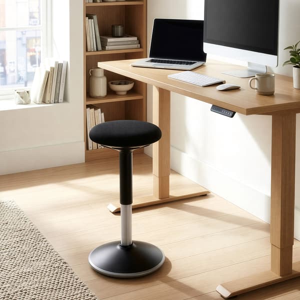 Kontorstol Ergonomisk Arbejdsstol 60x82 cm Sort