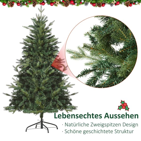 Kunstigt juletræ 150 cm Ø95 cm grøn