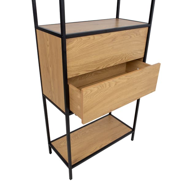 Hylde HEDVIG 64x30x178 cm Ask Sort