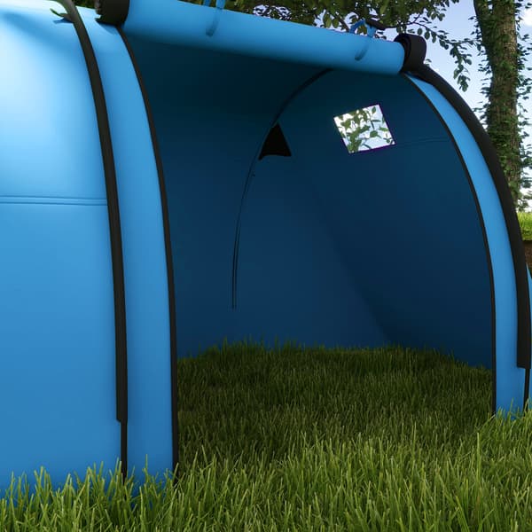 Campingtält 470x220x150 cm Blå Polyester