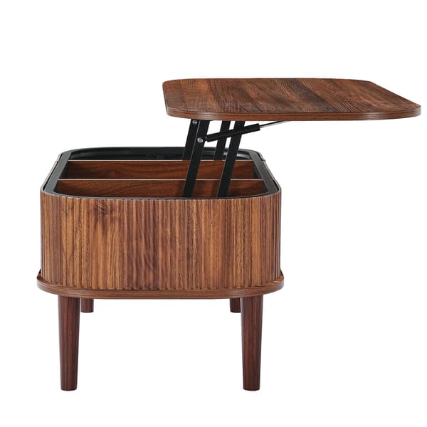 Soffbord 1000x48x54.5 cm Valnöt Förvaring