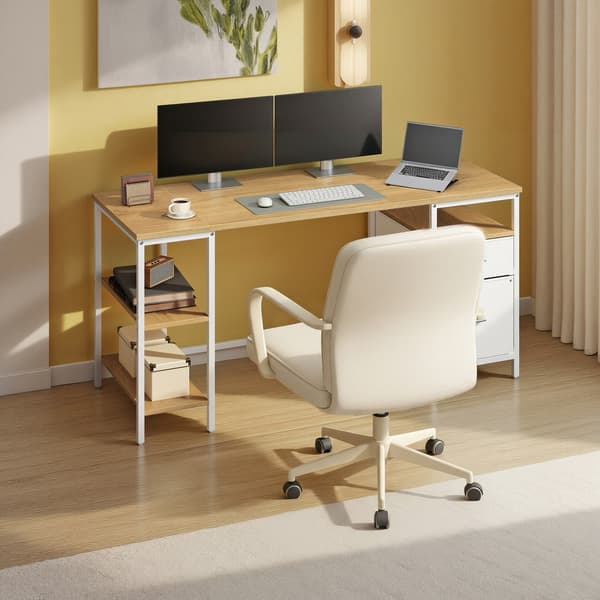 Skrivebord 160x60x76 cm Sort