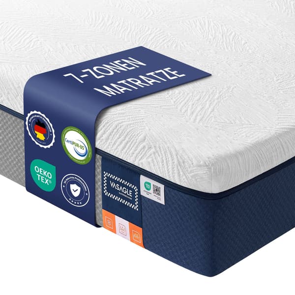 Madras, 90 x 200 cm, Enkel Gel Memory Foam, Medium Fast