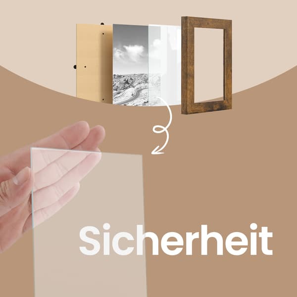 Fotopresentationsram, 60x49,3 cm, Brun