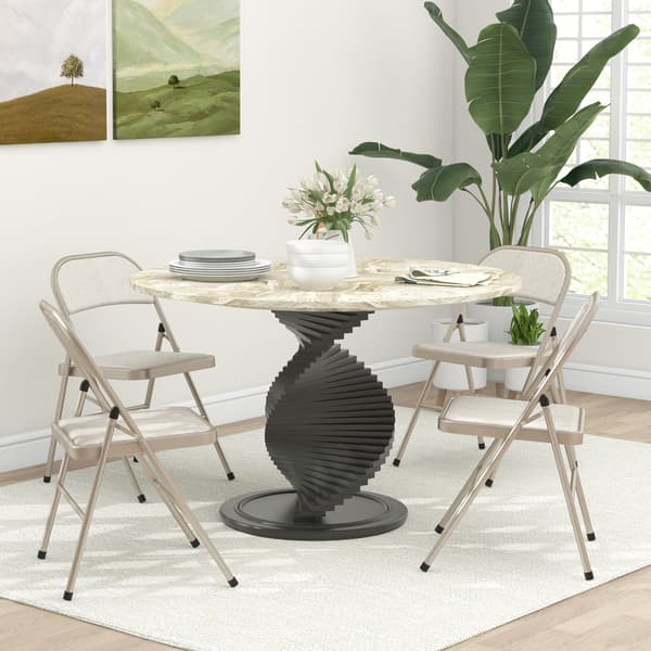 Fällstolsset, 45x46x78 cm, Beige, Stål