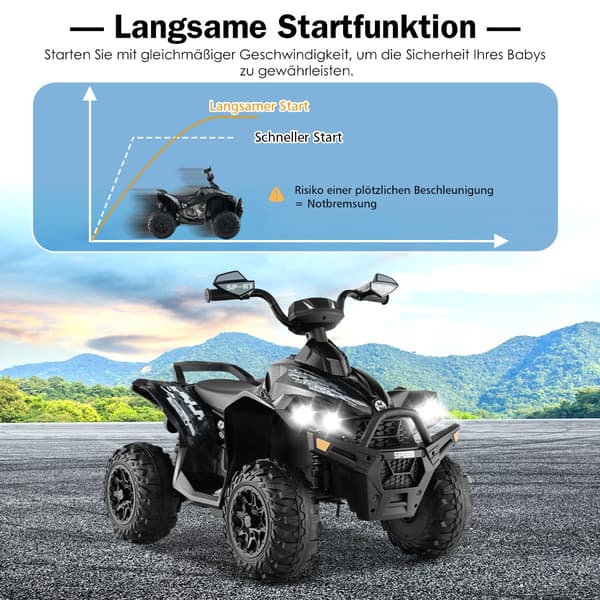 Elektrisk ATV, 60x94x73 cm, Sort , Star