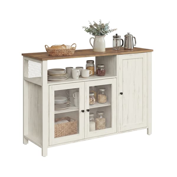 Sideboard 110x33x75 cm Brun, trä och stål