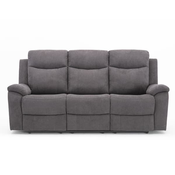Fåtöljsoffa MILO 209x96x103 cm Grå Tyg