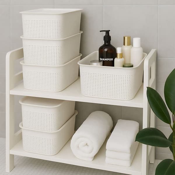 Förvaringslåda Set Set om 6 Plastförvaring, Kodustaar