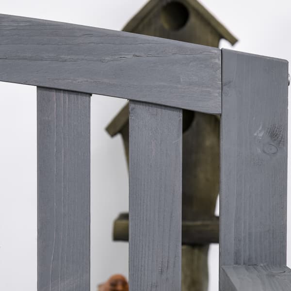 Havebænk 143x51x85 cm Grå, træ