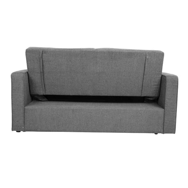 Soffa Säng 162x89x85 cm Grå Tyg