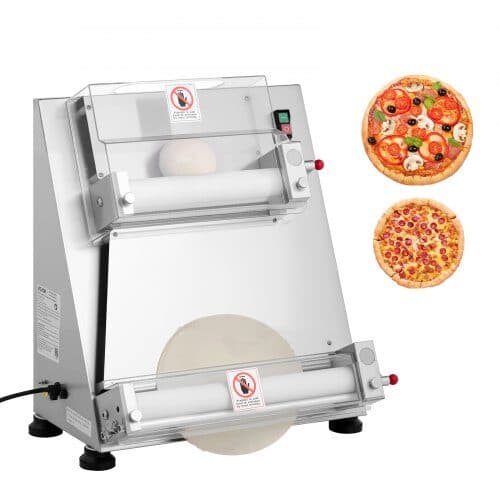 Pizzadej udruller og -maskine, 53x52x64 cm, rustfrit stål
