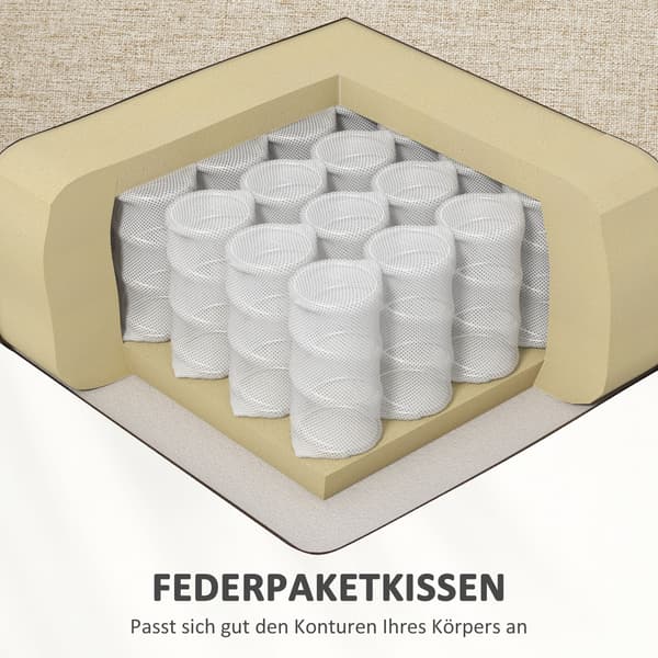 Sofa, 179x80x89 cm, Beige