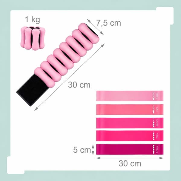 13-delars Pilates-set, Kodustaar