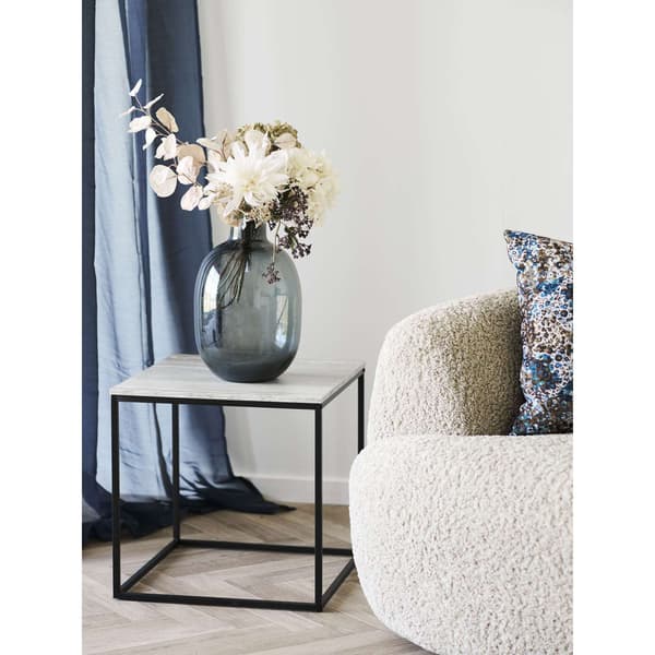 Vas 23 x 35 cm Svart Glas