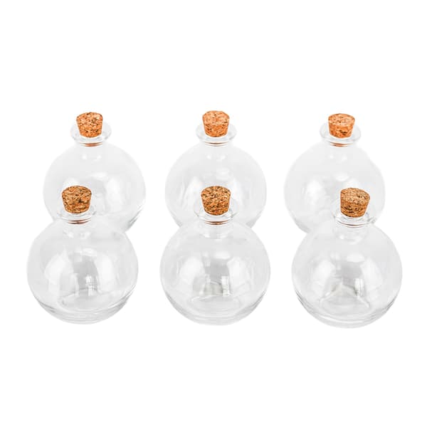 Glasflasker Sæt 10x9 cm Transparent Glas, Kodustaar