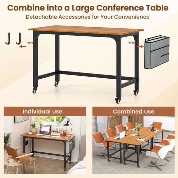 Mobil computerbord, 120x60x75 cm, Sort , Star