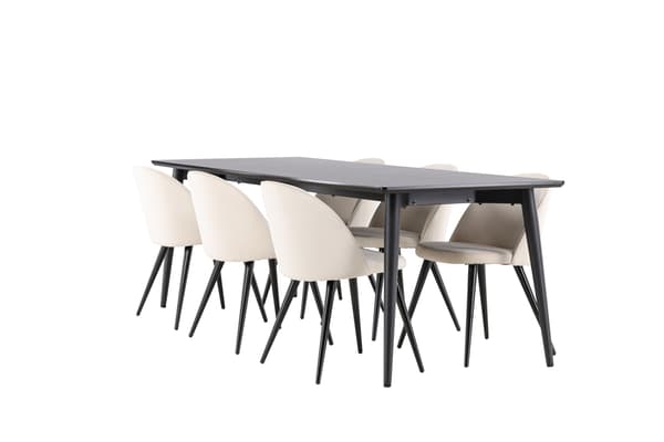 Spisebord Ellis 230x85 cm Sort